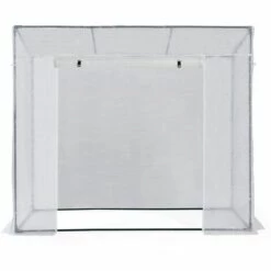 IDMARKET Serre De Jardin Blanche Toutes Saisons Avec Fenêtre Et Porte Zippée -France Serre de jardin Soldes 2022 49901819 3