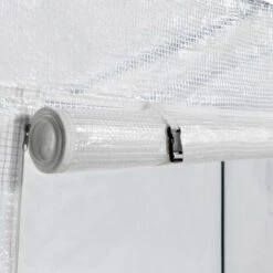 IDMARKET Serre De Jardin Blanche Toutes Saisons Avec Fenêtre Et Porte Zippée -France Serre de jardin Soldes 2022 49901819 4