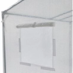 IDMARKET Serre De Jardin Blanche Toutes Saisons Avec Fenêtre Et Porte Zippée -France Serre de jardin Soldes 2022 49901819 5