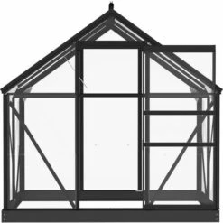 VidaXL Serre En Verre Anthracite 155x103x191 Cm Aluminium - Anthracite -France Serre de jardin Soldes 2022 49982264 5