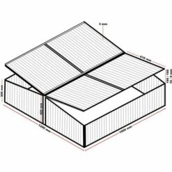 HELLOSHOP26 Mini Serre Jardin Double Aluminium Et Polycarbonate 100 X 120 X 40 Cm Ouverture Par Vérin Potager Extérieur - Vert 7 HELLOSHOP26 Mini Serre Jardin Double Aluminium Et Polycarbonate 100 X 120 X 40 Cm Ouverture Par Vérin Potager Extérieur - Vert -France Serre de jardin Soldes 2022 50062251 3