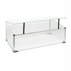 HELLOSHOP26 Mini Serre De Jardin En Aluminium Et Polycarbonate 100 X 60 X40 Cm Ouverture Par Vérin Potager - Vert