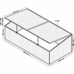 HELLOSHOP26 Mini Serre De Jardin En Aluminium Et Polycarbonate 100 X 60 X40 Cm Ouverture Par Vérin Potager - Vert 7 HELLOSHOP26 Mini Serre De Jardin En Aluminium Et Polycarbonate 100 X 60 X40 Cm Ouverture Par Vérin Potager - Vert -France Serre de jardin Soldes 2022 50062300 3