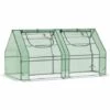 Outsunny Mini Serre De Jardin Serre à Tomates Double Bâche 180L X 90l X 90H Cm Acier PE PVC 2 Fenêtres Avec Zip Enroulables Vert - Vert 2 Outsunny Mini Serre De Jardin Serre à Tomates Double Bâche 180L X 90l X 90H Cm Acier PE PVC 2 Fenêtres Avec Zip Enroulables Vert - Vert -France Serre de jardin Soldes 2022 50909098 1