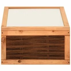 LES TENDANCES Serre 60x80x45 Cm Bois De Pin Massif Et Saule -France Serre de jardin Soldes 2022 51189642 4