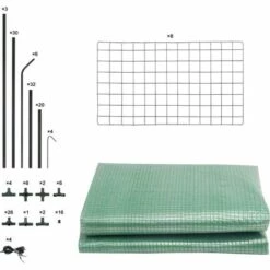 FLO Serre - PE - 195x143x143 Cm 8 FLO Serre - PE - 195x143x143 Cm -France Serre de jardin Soldes 2022 51231178 2