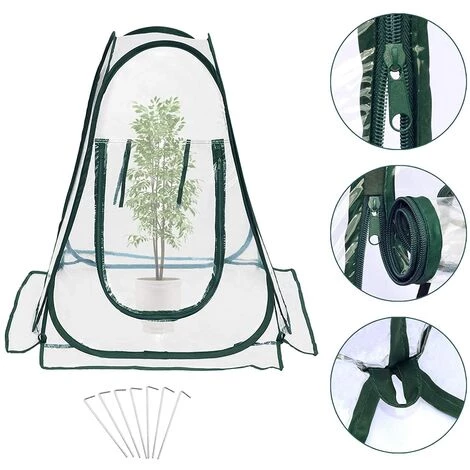 Serres De Culture En PVC Pour Intérieur Ou Extérieur Mini Serre De Jardin, Petite Couverture Portable Pour Plantes De Jardin 70 X 70 X 80 Cm,Starlight 4 Serres De Culture En PVC Pour Intérieur Ou Extérieur Mini Serre De Jardin, Petite Couverture Portable Pour Plantes De Jardin 70 X 70 X 80 Cm,Starlight – Image 2