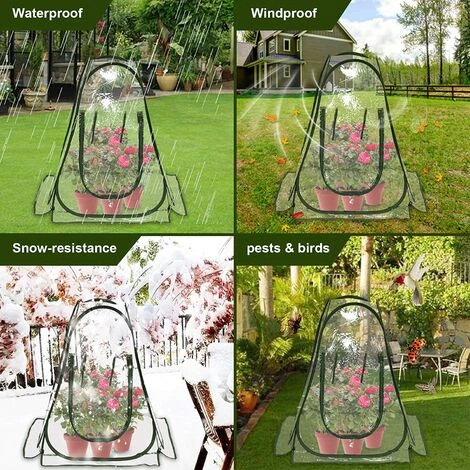 Serres De Culture En PVC Pour Intérieur Ou Extérieur Mini Serre De Jardin, Petite Couverture Portable Pour Plantes De Jardin 70 X 70 X 80 Cm,Starlight 5 Serres De Culture En PVC Pour Intérieur Ou Extérieur Mini Serre De Jardin, Petite Couverture Portable Pour Plantes De Jardin 70 X 70 X 80 Cm,Starlight – Image 3
