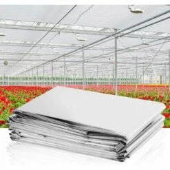 LITZEE Film Réfléchissant De Plante En Argent 2Pcs, Feuille De Couverture Réfléchissante à Effet De Serre à Effet De Serre Plantant Des Raccords 210 * 120cm 11 LITZEE Film Réfléchissant De Plante En Argent 2Pcs, Feuille De Couverture Réfléchissante à Effet De Serre à Effet De Serre Plantant Des Raccords 210 * 120cm -France Serre de jardin Soldes 2022 51553972 5