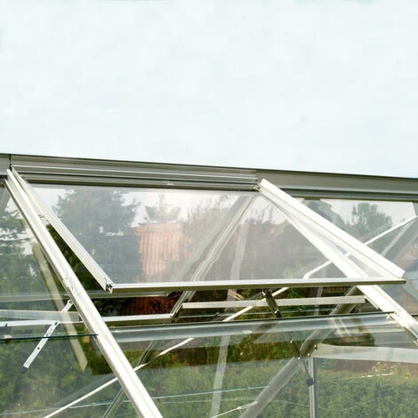 LAMS Serre En Verre Trempé Uranus - 12.90 M², Couleur Vert - Vert 5 LAMS Serre En Verre Trempé Uranus - 12.90 M², Couleur Vert - Vert – Image 3