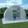 YOUTHUP Serre 4,5 M2 300x150x200 Cm - Blanc -France Serre de jardin Soldes 2022 51867621 1