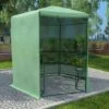 YOUTHUP Serre Avec étagères Acier 227x223 Cm - Vert -France Serre de jardin Soldes 2022 51868555 1