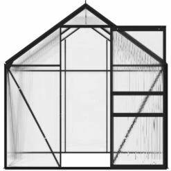 YOUTHUP Serre Anthracite Aluminium 2,47 M2 - Anthracite -France Serre de jardin Soldes 2022 51879394 4