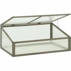 YOUTHUP Serre 100x65x40 Cm Bois De Sapin -France Serre de jardin Soldes 2022 51886120 2