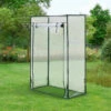 Serre De Tomates Terzigno En Acier Et PVC à Porte Zippée 100 X 50 X 150 Cm [en.casa] -France Serre de jardin Soldes 2022 51903994 1