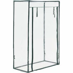 Serre De Tomates Terzigno En Acier Et PVC à Porte Zippée 100 X 50 X 150 Cm [en.casa] -France Serre de jardin Soldes 2022 51903994 3