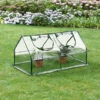 Châssis De Jardin Laubach à 2 Fenêtres En Acier Et PVC 120 X 60 X 60 Cm [en.casa] -France Serre de jardin Soldes 2022 51904001 1