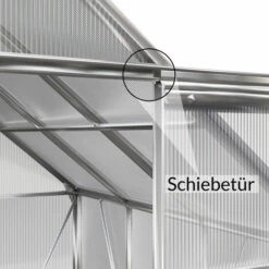 GARDEBRUK Serre De Jardin En Aluminium Avec 2 Fenêtres - 7,6 M³ - Sans Fondation Abri Pour Plantes Légumes 11 GARDEBRUK Serre De Jardin En Aluminium Avec 2 Fenêtres - 7,6 M³ - Sans Fondation Abri Pour Plantes Légumes -France Serre de jardin Soldes 2022 52055230 5