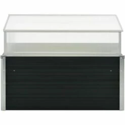 Topdeal Serre Anthracite 100x100x77 Cm Acier Galvanisé 9 Topdeal Serre Anthracite 100x100x77 Cm Acier Galvanisé -France Serre de jardin Soldes 2022 52091549 3
