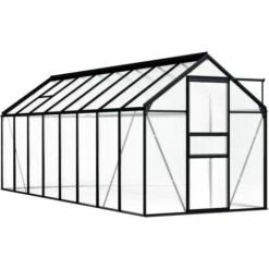 Topdeal Serre Anthracite Aluminium 1,33 M² FF312064_FR