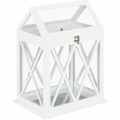 Relaxdays Mini Serre Intérieur Pour Le Rebord De Fenêtre, En Verre Et MDF, Herbes, Fleurs, HLP: 40x30x22,5 Cm, Blanc 8 Relaxdays Mini Serre Intérieur Pour Le Rebord De Fenêtre, En Verre Et MDF, Herbes, Fleurs, HLP: 40x30x22,5 Cm, Blanc -France Serre de jardin Soldes 2022 52205647 2