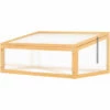 Outsunny Mini Serre De Jardin Serre à Tomates Dim. 90L X 60l X 40H Cm Toit Ouvrable Panneaux De Polycarbonate Bois Sapin Pré-huilé - Beige 2 Outsunny Mini Serre De Jardin Serre à Tomates Dim. 90L X 60l X 40H Cm Toit Ouvrable Panneaux De Polycarbonate Bois Sapin Pré-huilé - Beige -France Serre de jardin Soldes 2022 52476579 1