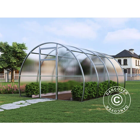 DANCOVER Serre En Polycarbonate, Strong NOVA 12m², 3x4m, Silver - Argenté 3 DANCOVER Serre En Polycarbonate, Strong NOVA 12m², 3x4m, Silver - Argenté