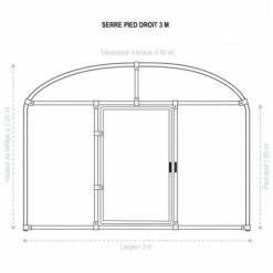 ATOUT LOISIR Serre Tunnel Deschamps Pieds Droits Larg 3 M Pas à 2 M, L 4 M, Type 200 Microns Incolore Plasticlair , Façade Pas De Façade Ni De Porte, Support De Culture Non 11 ATOUT LOISIR Serre Tunnel Deschamps Pieds Droits Larg 3 M Pas à 2 M, L 4 M, Type 200 Microns Incolore Plasticlair , Façade Pas De Façade Ni De Porte, Support De Culture Non -France Serre de jardin Soldes 2022 53108785 5