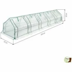 TERRE JARDIN Mini Serre Tunnel 3 Mètres Avec Fenêtres 9 TERRE JARDIN Mini Serre Tunnel 3 Mètres Avec Fenêtres -France Serre de jardin Soldes 2022 53516719 3