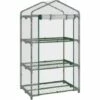 Outsunny Serre De Jardin Balcon étagère Serre 3 Niveaux Dim. 69L X 49l X 125H Cm Métal Thermolaqué Vert PVC Haute Densité Transparent - Vert -France Serre de jardin Soldes 2022 53591961 1