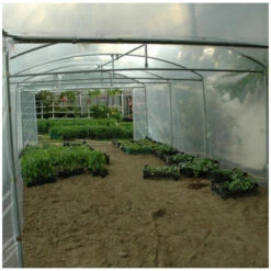 ATOUT LOISIR Serre Tunnel Deschamps Pieds Droits Larg 5 M Pas à 2 M, L 6 M, Type 200 Microns Incolore Plasticlair , Façade Pas De Façade Ni De Porte, Support De Culture Non -France Serre de jardin Soldes 2022 53592311 5