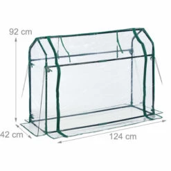 Relaxdays Serre De Jardin Avec Bâche En PVC, Porte Enroulable, HxLxP : 92x124x42 Cm, Système D'emboîtement, Transparente 11 Relaxdays Serre De Jardin Avec Bâche En PVC, Porte Enroulable, HxLxP : 92x124x42 Cm, Système D'emboîtement, Transparente -France Serre de jardin Soldes 2022 53753486 5
