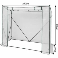 WOLTU Serre De Jardin Imperméable. Bâche PE Demi-translucide 130g/m2. 200x77x146/169cm -France Serre de jardin Soldes 2022 53818870 4