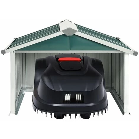 LANGRAY Abri Tondeuse Robot De Jardin 92x97x63 Cm Acier Galvanisé Vert Maison & Jardin 5 LANGRAY Abri Tondeuse Robot De Jardin 92x97x63 Cm Acier Galvanisé Vert Maison & Jardin – Image 3