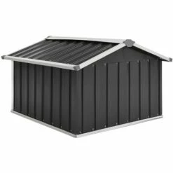 LANGRAY Abri Pour Robot De Jardin 92x97x63cm Acier Galvanisé Anthracite Maison & Jardin -France Serre de jardin Soldes 2022 53826578 4