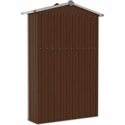 LANGRAY Abri De Jardin Marron 107,5x46x183 Cm Acier Galvanisé Maison & Jardin 10 LANGRAY Abri De Jardin Marron 107,5x46x183 Cm Acier Galvanisé Maison & Jardin -France Serre de jardin Soldes 2022 53826586 4