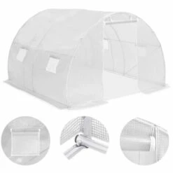 LANGRAY Serre 9 M² 300x300x200 Cm Maison & Jardin -France Serre de jardin Soldes 2022 53826727 4