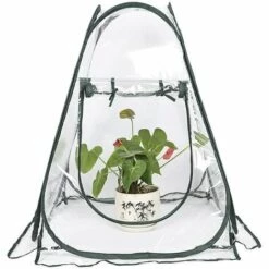 DECKON Mini Serre Pop Up Grow House, Couverture De Serre Intérieure Extérieure En PVC, Petit Abri De Fleurs De Jardin Portable - 70 X 70 X 80 Cm -France Serre de jardin Soldes 2022 53921514 2