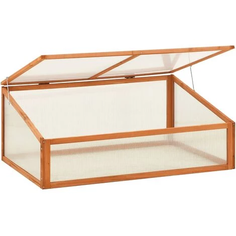 Hommoo Serre 100x65x40 Cm Bois De Sapin 6 Hommoo Serre 100x65x40 Cm Bois De Sapin – Image 4