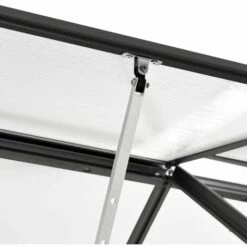 Hommoo Serre Avec Cadre De Base Anthracite Aluminium 5,89 M² -France Serre de jardin Soldes 2022 54167887 5