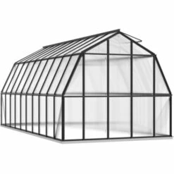 YOUTHUP Serre Avec Cadre De Base Anthracite 16,64 M² Aluminium - Anthracite 10 YOUTHUP Serre Avec Cadre De Base Anthracite 16,64 M² Aluminium - Anthracite -France Serre de jardin Soldes 2022 54514495 4
