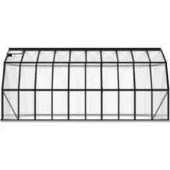 YOUTHUP Serre Avec Cadre De Base Anthracite 16,64 M² Aluminium - Anthracite 11 YOUTHUP Serre Avec Cadre De Base Anthracite 16,64 M² Aluminium - Anthracite -France Serre de jardin Soldes 2022 54514495 5