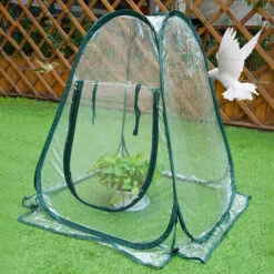 Mini Pop Up Serre,Triomphe Serre De Jardin Balcon, Mini-Tente De Serre, Serres De Culture En PVC De Intérieur Ou Extérieur, Tente Fleur Abri Pour Plantes De Jardin 70 X 70 X 80 Cm -France Serre de jardin Soldes 2022 54678088 5