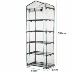 SUPERMARKET PVC Couvercle, Serre De Jardin, Avec Bâche Amovible Balcon Terrasse Tente, Étanche Et Anti-UV, Pour Faire Pousser Et Protéger Plantes (Non Compris Le Support En Fer),Superma,vert -France Serre de jardin Soldes 2022 54902115 2