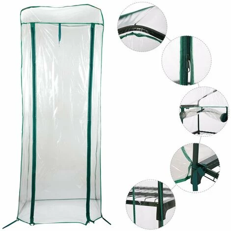 SUPERMARKET Mini Serre Balcon,Serre De Jardin Solide En PVC,Tissu Imperméable Transparent Amovible,pour La Plantation Intérieure Et Extérieure,Pot,Fleurs,Superma,(3 Couches) 5 SUPERMARKET Mini Serre Balcon,Serre De Jardin Solide En PVC,Tissu Imperméable Transparent Amovible,pour La Plantation Intérieure Et Extérieure,Pot,Fleurs,Superma,(3 Couches) – Image 3
