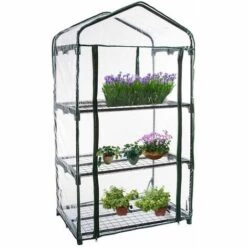 SUPERMARKET Mini Serre Balcon,Serre De Jardin Solide En PVC,Tissu Imperméable Transparent Amovible,pour La Plantation Intérieure Et Extérieure,Pot,Fleurs,Superma,(3 Couches) 11 SUPERMARKET Mini Serre Balcon,Serre De Jardin Solide En PVC,Tissu Imperméable Transparent Amovible,pour La Plantation Intérieure Et Extérieure,Pot,Fleurs,Superma,(3 Couches) -France Serre de jardin Soldes 2022 54902710 5