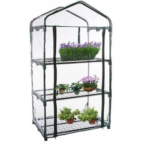 SUPERMARKET Mini Serre Balcon,Serre De Jardin Solide En PVC,Tissu Imperméable Transparent Amovible,pour La Plantation Intérieure Et Extérieure,Pot,Fleurs,Superma,(3 Couches) 7 SUPERMARKET Mini Serre Balcon,Serre De Jardin Solide En PVC,Tissu Imperméable Transparent Amovible,pour La Plantation Intérieure Et Extérieure,Pot,Fleurs,Superma,(3 Couches) – Image 5