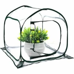 SUPERMARKET Mini Serre Pop Up Grow House, Couverture De Serre Intérieure Extérieure En PVC, Petit Abri De Fleurs De Jardin Portable - 80 X 80 X 80 Cm,Suoperma,vert Foncé + Transparent 9 SUPERMARKET Mini Serre Pop Up Grow House, Couverture De Serre Intérieure Extérieure En PVC, Petit Abri De Fleurs De Jardin Portable - 80 X 80 X 80 Cm,Suoperma,vert Foncé + Transparent -France Serre de jardin Soldes 2022 54902711 3