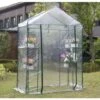 VENTE-UNIQUE.COM Mini Serre De Jardin Serre à Tomates Souple De 1 M² - Structure En Acier - L143 X L73 X H195 Cm - WILSONEA - Vert -France Serre de jardin Soldes 2022 55881848 1