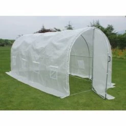 VENTE-UNIQUE.COM Couverture De Rechange Pour Serre Tunnel Avec Porte 9 M² - L450 X L200 X H200 Cm - ALOCASIA - Blanc 7 VENTE-UNIQUE.COM Couverture De Rechange Pour Serre Tunnel Avec Porte 9 M² - L450 X L200 X H200 Cm - ALOCASIA - Blanc -France Serre de jardin Soldes 2022 55882206 3